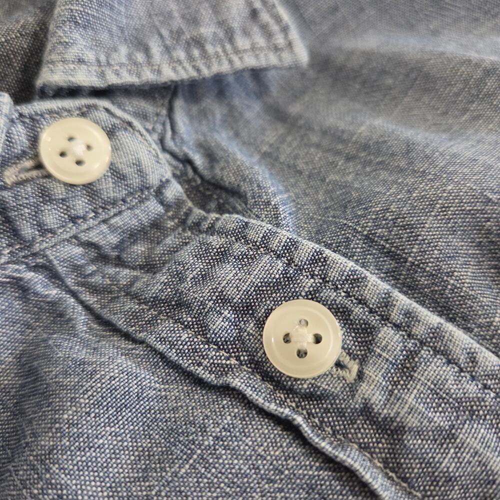 J Crew Factory Perfect Shirt Womens S Chambray Button Up Casual Cotton Fall - Picture 6 of 12